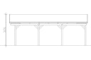 Vorschaubild Skan Holz Fichtelberg - Satteldach Einzelcarport Breite 423 cm