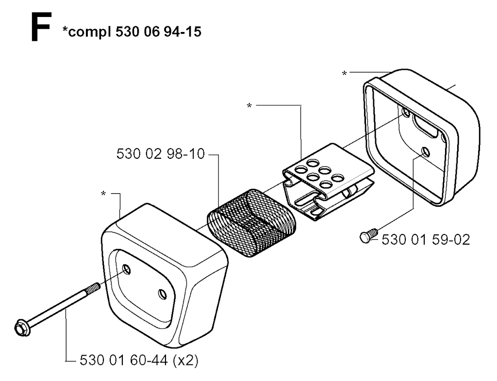 Explosionszeichnung Ersatzteile
