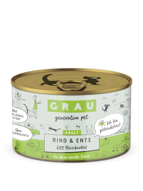 grau Katze 200 Gramm KatzennassfutterVorschaubild