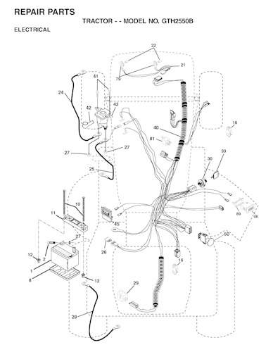 Husqvarna Gartentraktoren GTH2550 B, 954567109, 2001-05