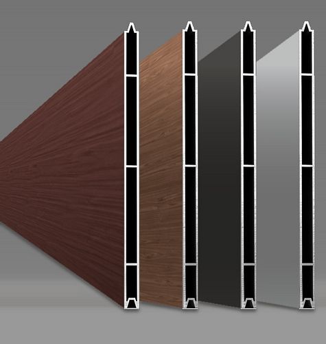 Alberts® Alu Sichtschutz Palitio als Set, Profilhöhe 300 mm, zum Aufschrauben