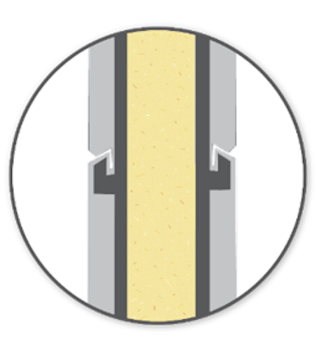 Telluria Metallgerätehaus Classico 2724 mit Lounge Anbau small inkl. 2 Fenster