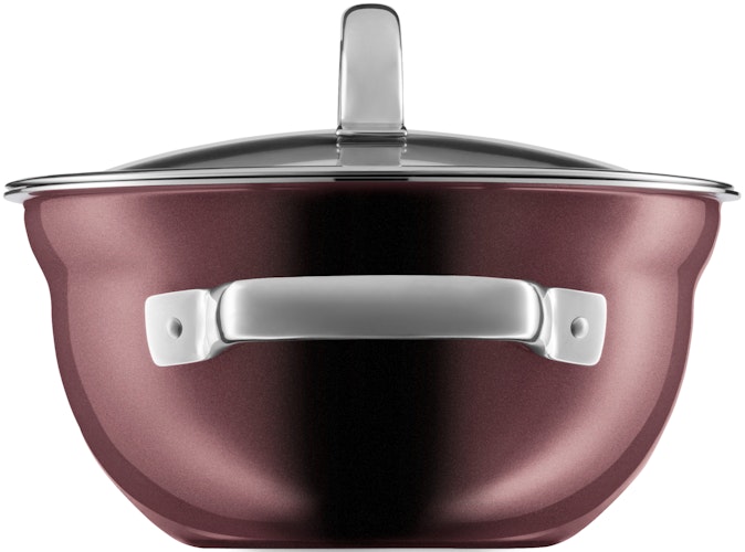 WMF Fusiontec Mineral Kochschüssel mit Glasdeckel, 20 cm, Rose Quartz