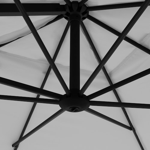 doppler Pendelschirm myZONE 210 x 210, Aluminium Anthrazit / 100 % Polyester 180 g/m²