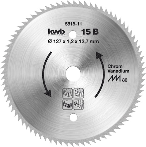 kwb Hk-Sägebl. CV Ø 127x12,75 Z80 581511