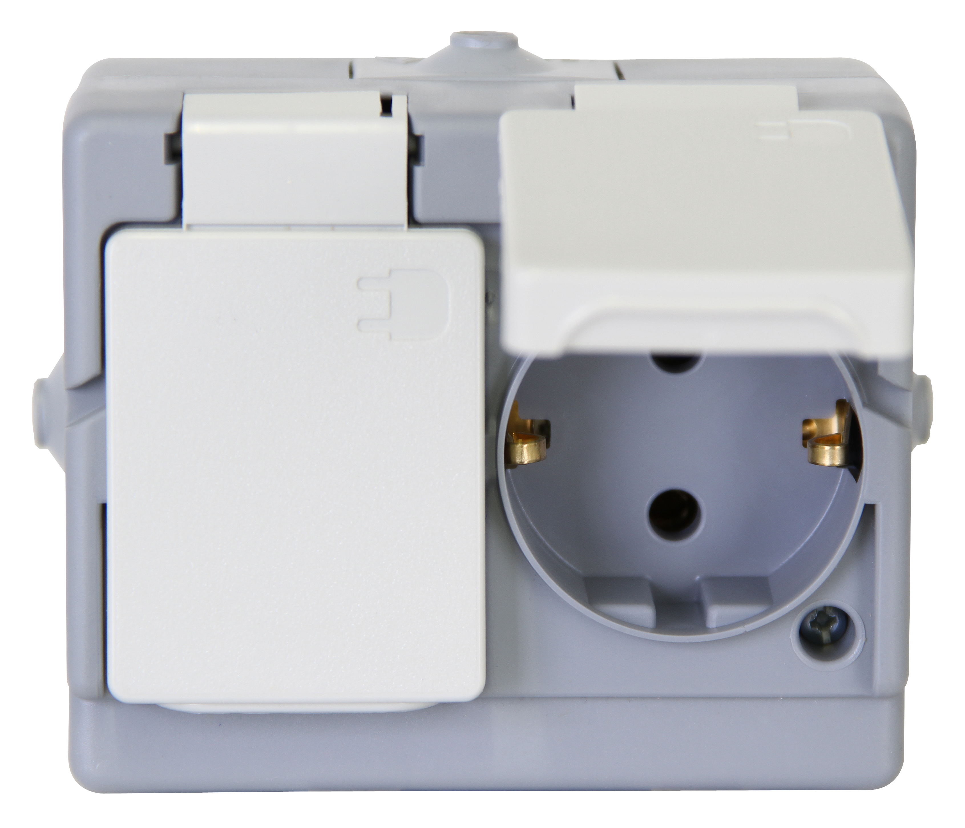 Thumbnail - Kopp Schutzkontakt- Steckdose STANDARD grau, 2-fach