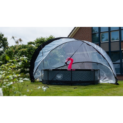 EXIT Pool Abdeckungs-Kuppel am Boden ECO universal - Ø460 / Ø550 cm