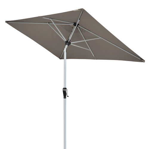 doppler Mittelmastschirm ACTIVE 210 x 140 Auto-Tilt, Aluminium Silber / Polyester 180 g/m²