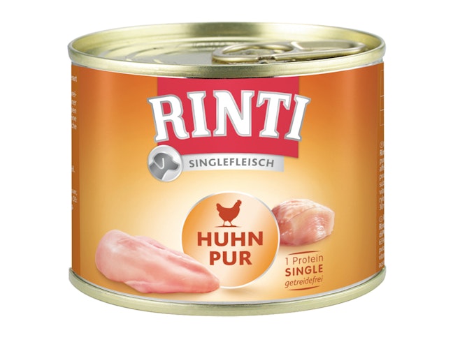 RINTI Singlefleisch 185g Dose Hundenassfutter