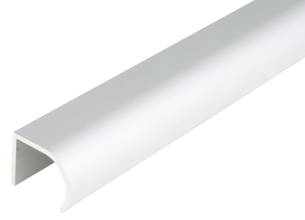 Alberts® Griffprofil, Form abgerundet, Alu silber elox., LxBxS 1000 x 25 x 19 mm 475253