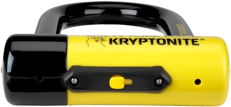 KRYPTONITE Bügelschloss New York Fahgettaboudit schwarz/gelb