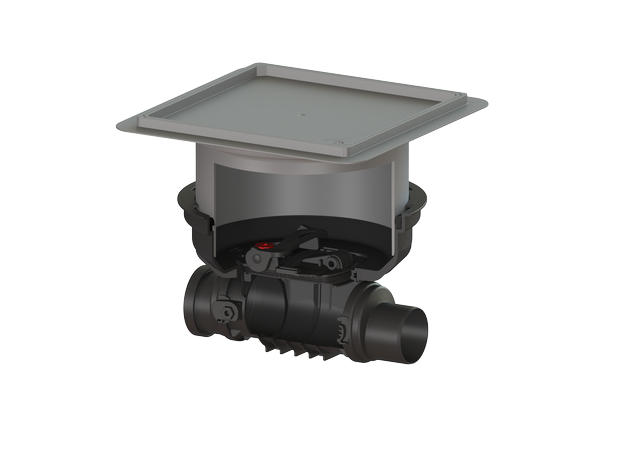 KESSEL 700200.10X -Grundkörper Staufix  für Bodenplatte - befliesbare Abdeckung - DN 200