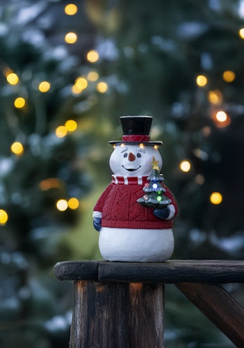 Konstsmide Weihnachtsbeleuchtung LED Schneemann batteriebetrieben