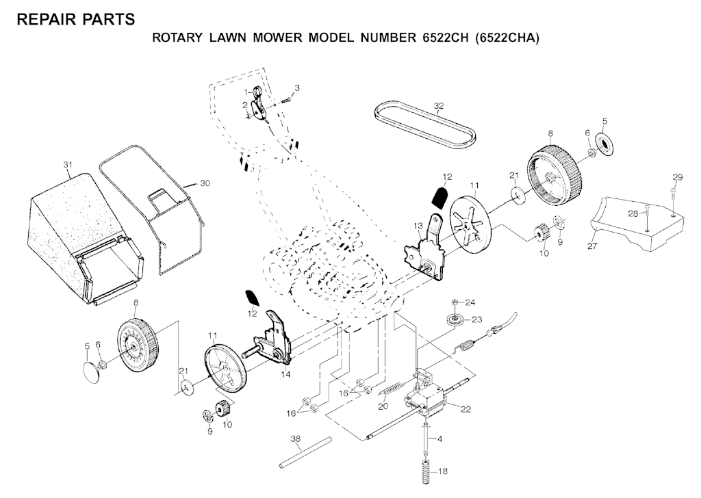 Explosionszeichnung Ersatzteile