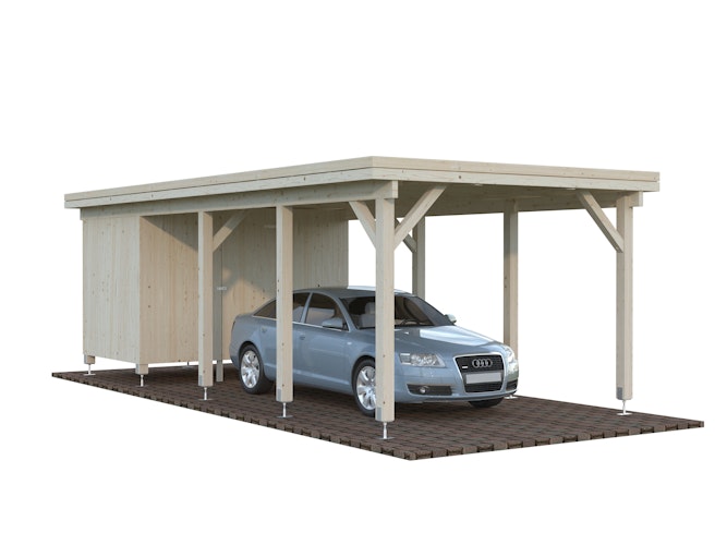 Palmako Carport Karl 23,1 m² mit Geräteraum