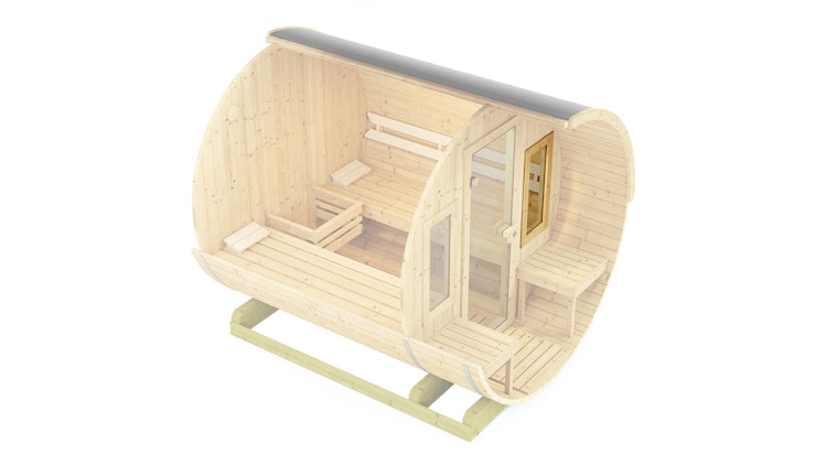 Weka Zusatzfenster für Fasssauna 198 - 40 x 80 cm