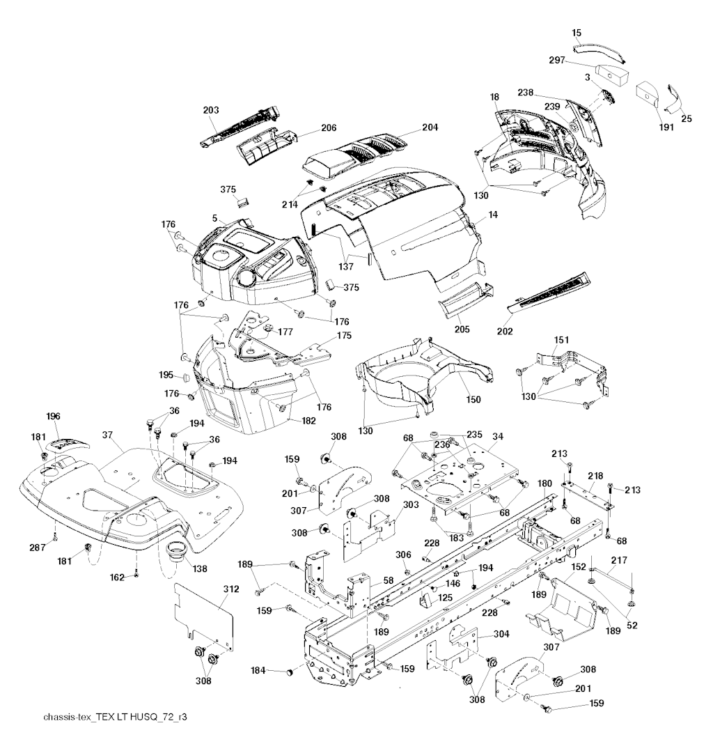 Explosionszeichnung Ersatzteile