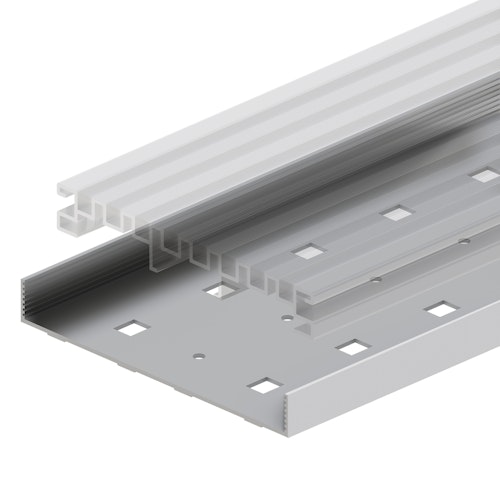 TraumGarten DreamDeck Drainagerinne Alu, 20 x 144 x 2000 mm