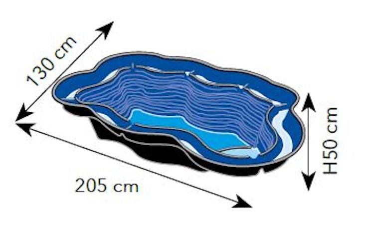Ubbink Teichschale Fertigteich Iris S III - 530 l