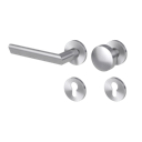 Vorschaubild Griffwerk Wechselgarnitur VAYA 137 TRI fast2fix Fast2Fix GK3 Rosetten rund Knopf R2 Edelstahl matt L