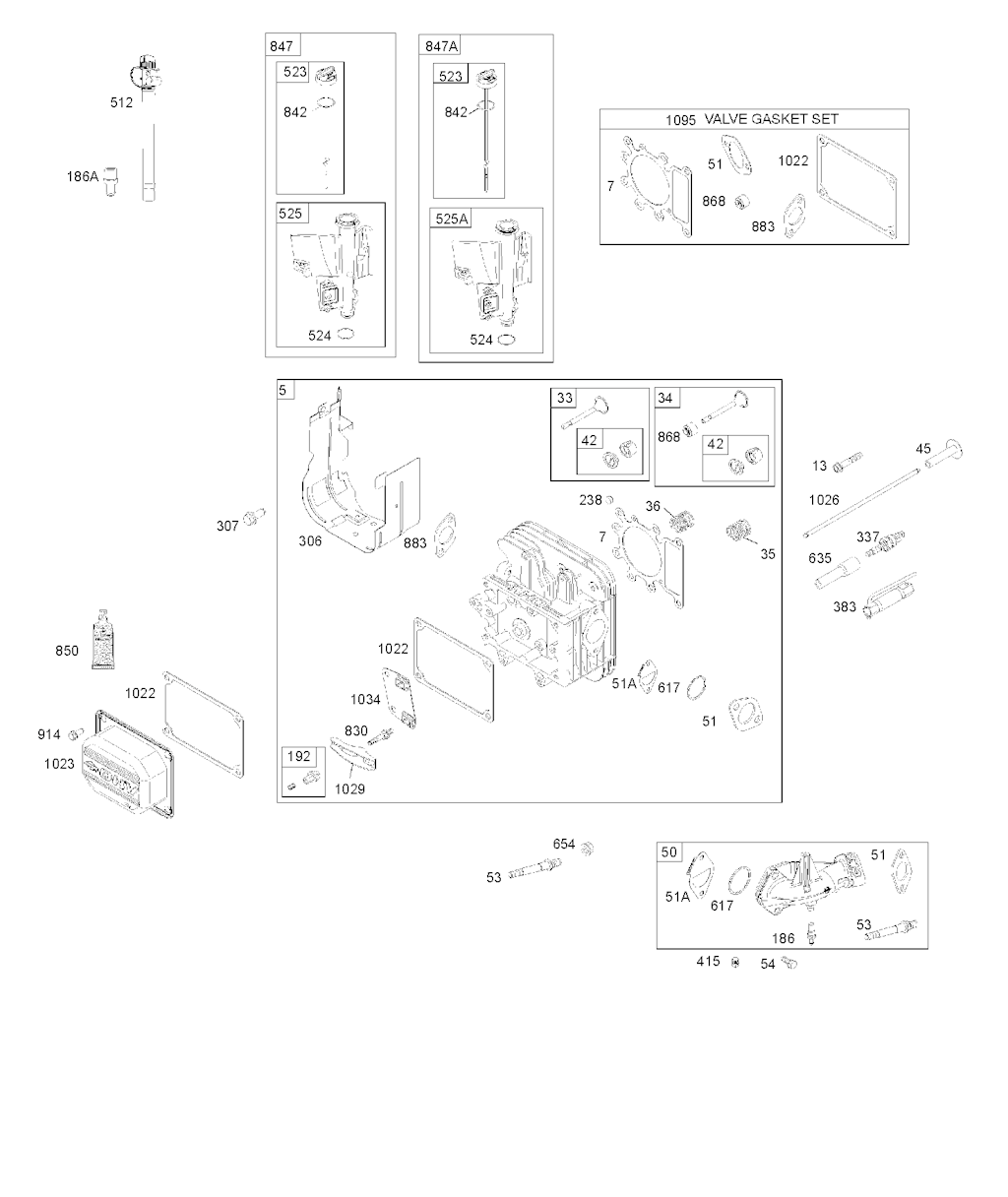 Explosionszeichnung Ersatzteile