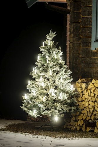 Konstsmide Weihnachtsbeleuchtung LED Baumkette, Topbirnen, One String, 25 warmweisse SMDLEDs