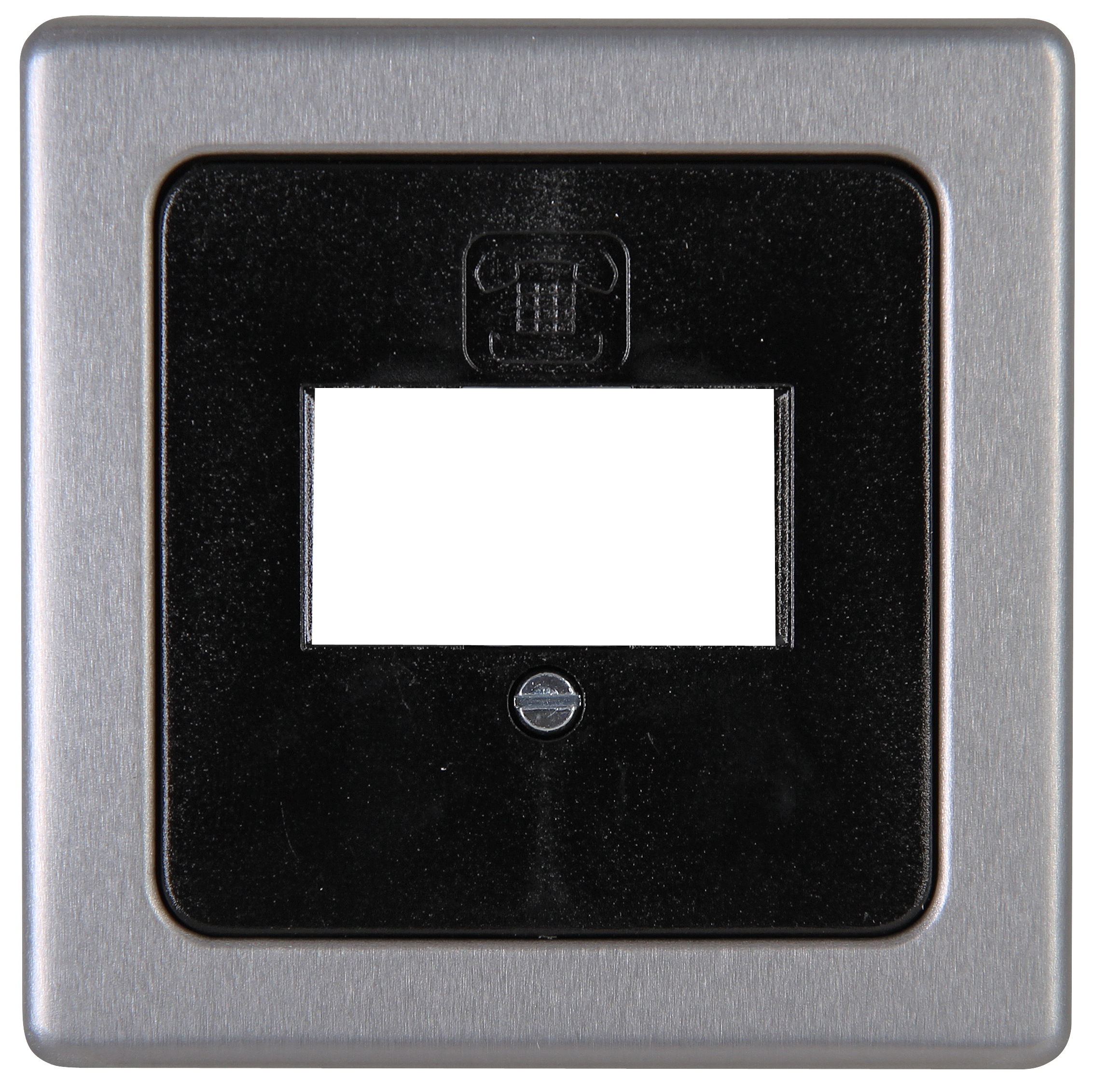 Kopp Abdeckung für TAE-Telefon-Anschlussdose VISION stahlfarben