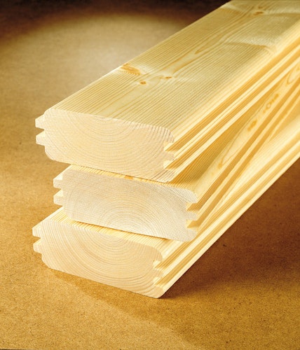 Weka 45 mm Weekendhaus 138 A mit Vordach (200 cm)