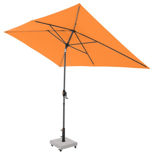 doppler Mittelmastschirm myZONE 300 x 200 Auto Tilt, Aluminium Anthrazit / 100 % Polyester 180 g/m²