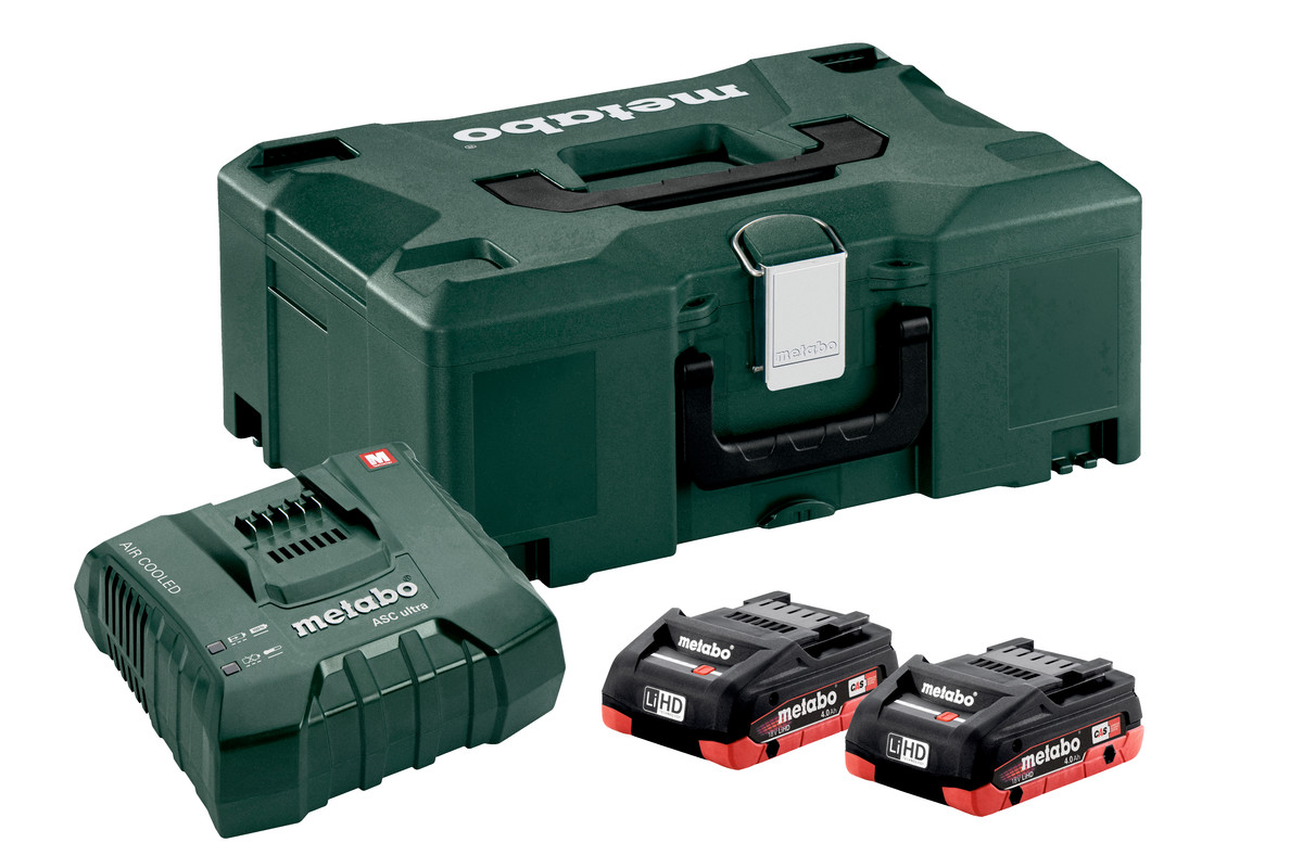 Metabo Basis-Set 2 x LiHD 4.0 Ah + Metaloc