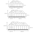 Vorschaubild Halls Gewächshaus Magnum SET inklusive Fundamentrahmen - 8,3 m² / 9,9 m² / 11,5 m²