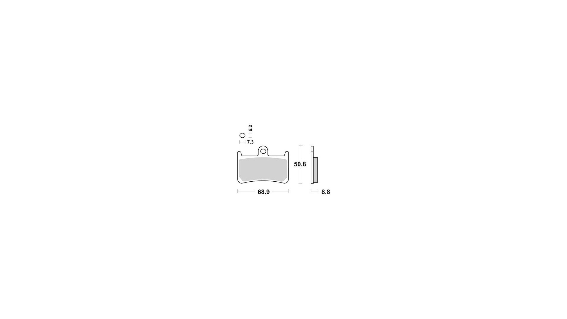 TRW Bremsbelag MCB 611