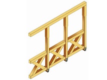 Skan Holz Andreaskreuz-Seitenwand für Terrassenüberdachung Leimholz + Venezia Skan Holz Andreaskreuz-Seitenwand für Terrassenüberdachung Leimholz + VeneziaZubehörbild