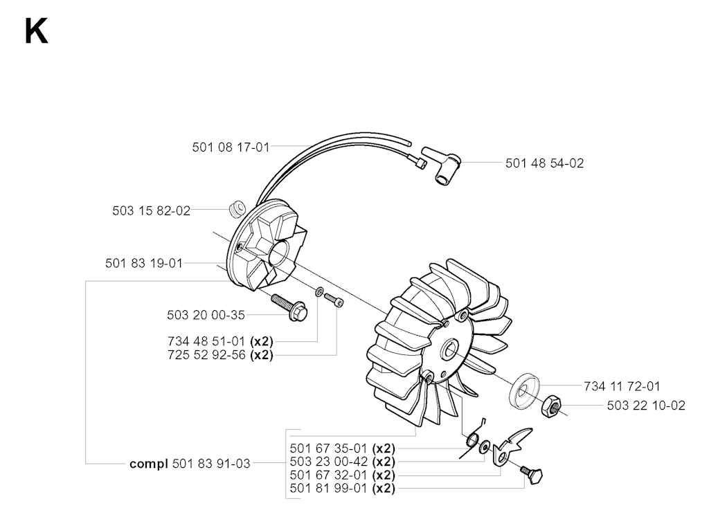 Explosionszeichnung Ersatzteile