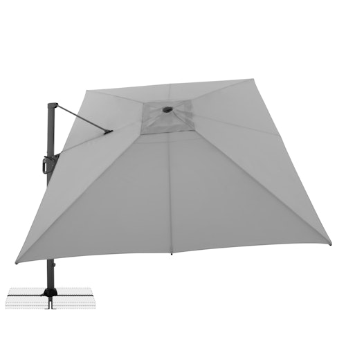 doppler Pendelschirm LIFE 300 x 400 Side, Aluminium Anthrazit / 100 % Polyester 180 g/m² 