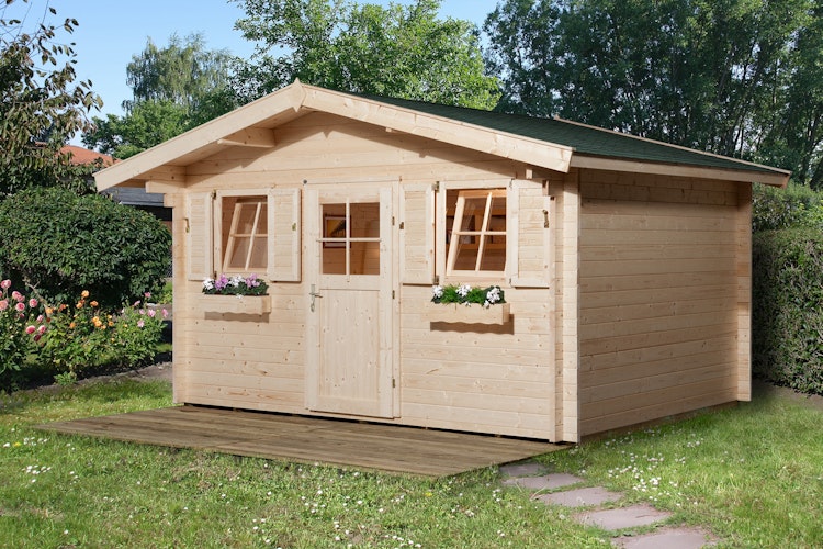 Weka 45 mm Weekendhaus 138 mit Vordach (60 cm)