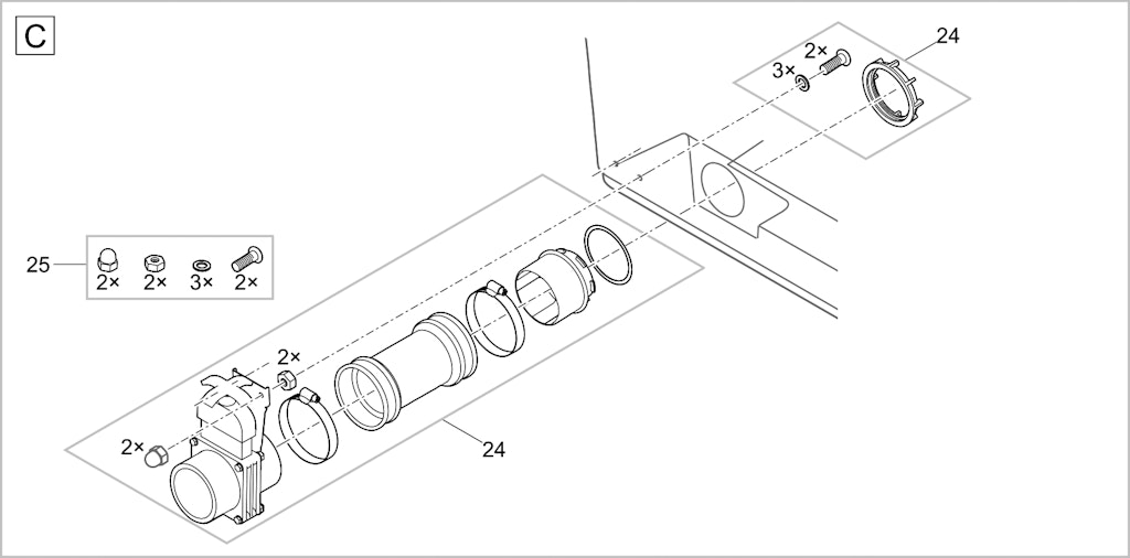 Explosionszeichnung Ersatzteile