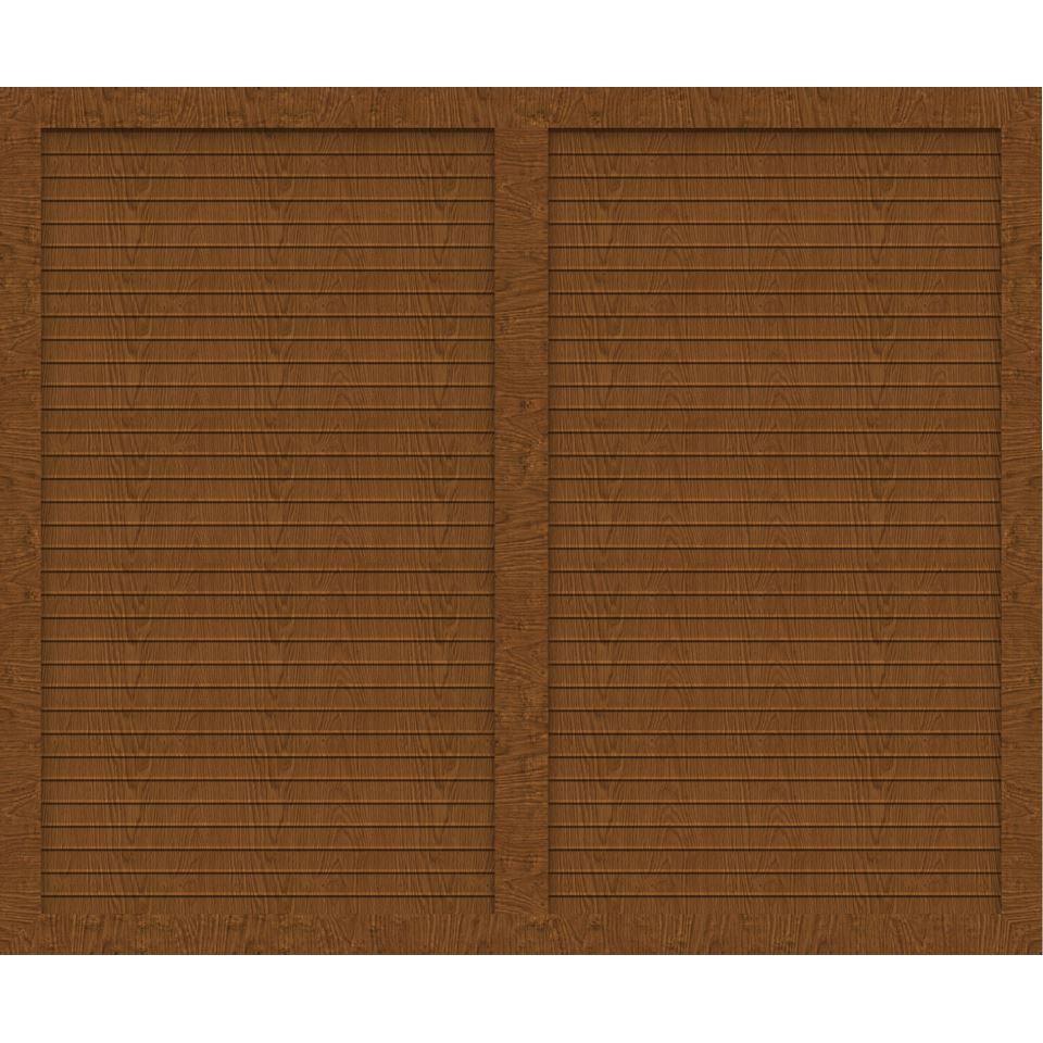 GroJa Select Typ U mit Lamellen 1,50 Meter hoch -  -golden oak-180 cm