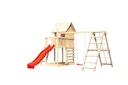 Vorschaubild Akubi Stelzenhaus Frieda mit Wellenrutsche, Doppelschaukelanbau, Klettergerüst und Kletterwand