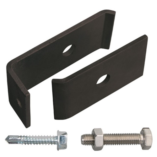 Alberts® Befestigungs-Set für Doppelstabmatten an Mauern oder Pfosten