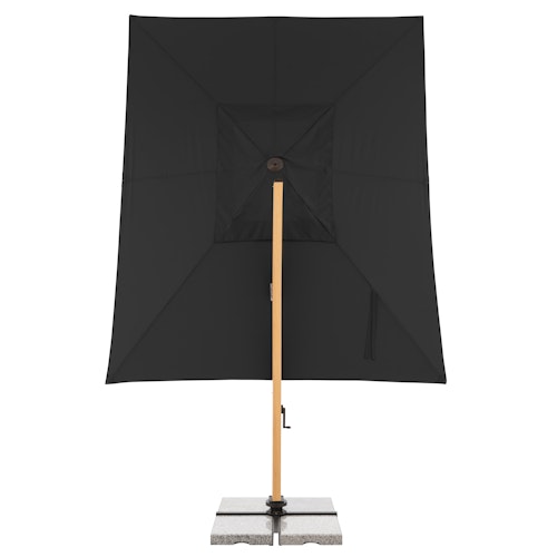 doppler Pendelschirm ALU WOOD 400 x 300 LED, Aluminium Esche-Optik / 100 % Polyester 180 g/m²