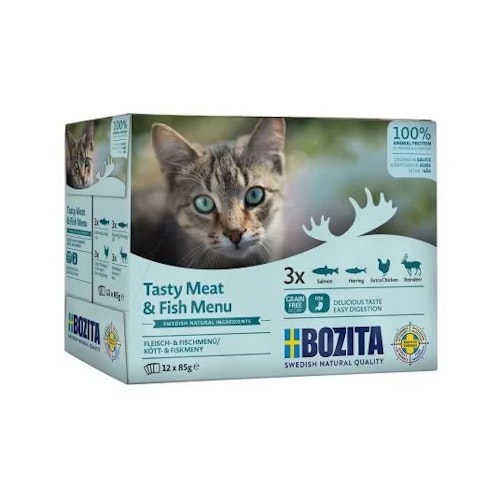Bozita 85g MP HiS m. Fleisch&Fisch