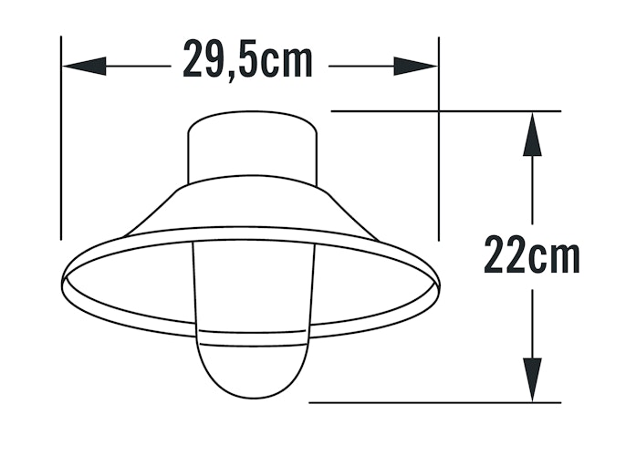 Konstsmide Deckenleuchte Vega, schwarz (552-750)
