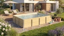 Vorschaubild Weka Massivholzpool Siargao Gr. 2 - 45 mm - 416 x 551 cm inkl. gratis Abdeckplane im Wert von 279,99€