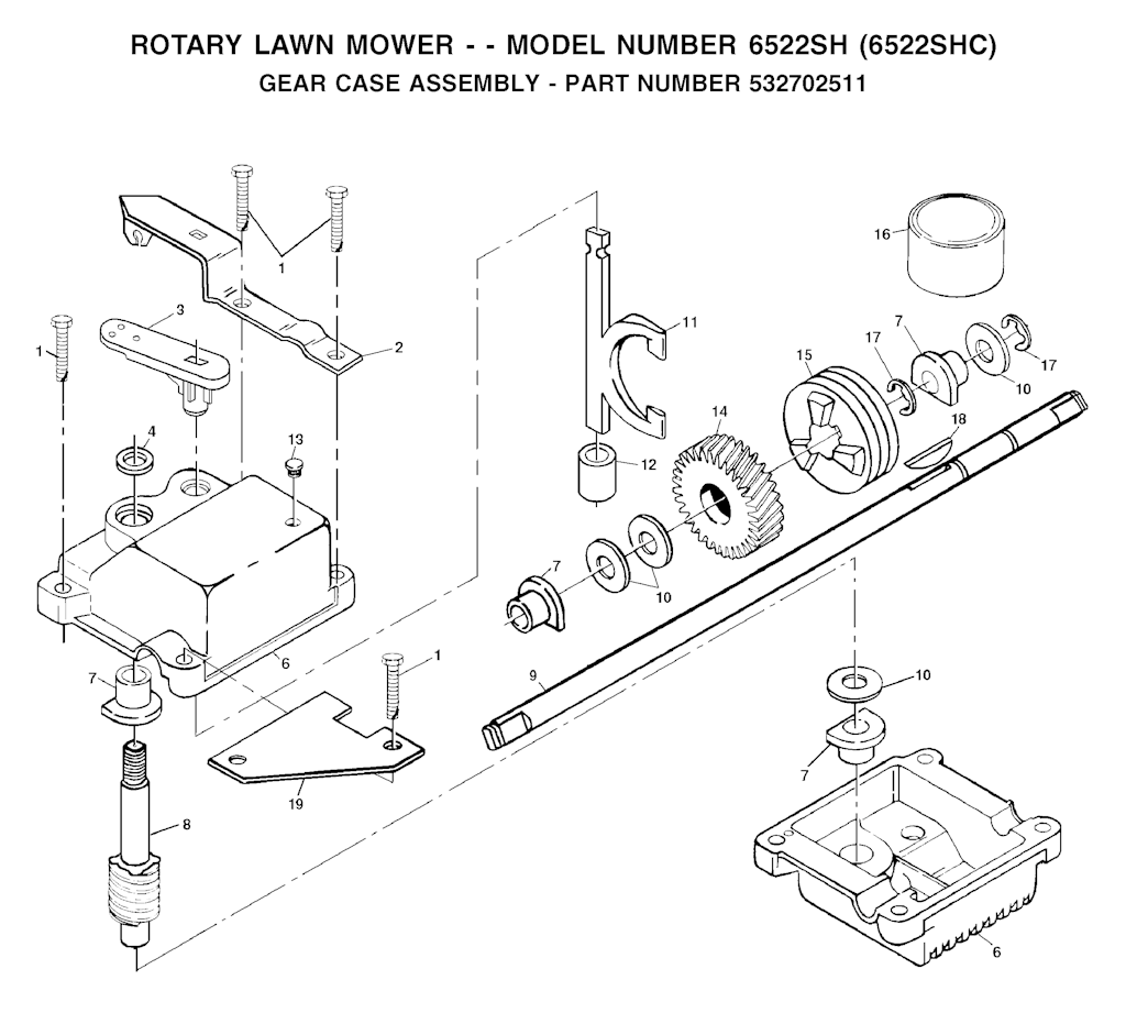 Explosionszeichnung Ersatzteile