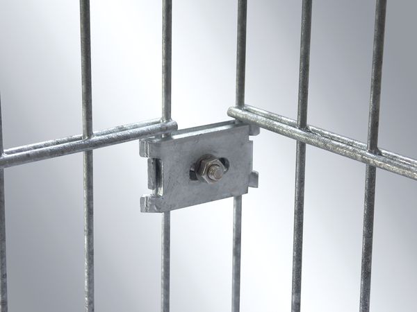 Alberts® Eckverbinder für Doppelstabmatten 6/5/6 VE 2 Stück