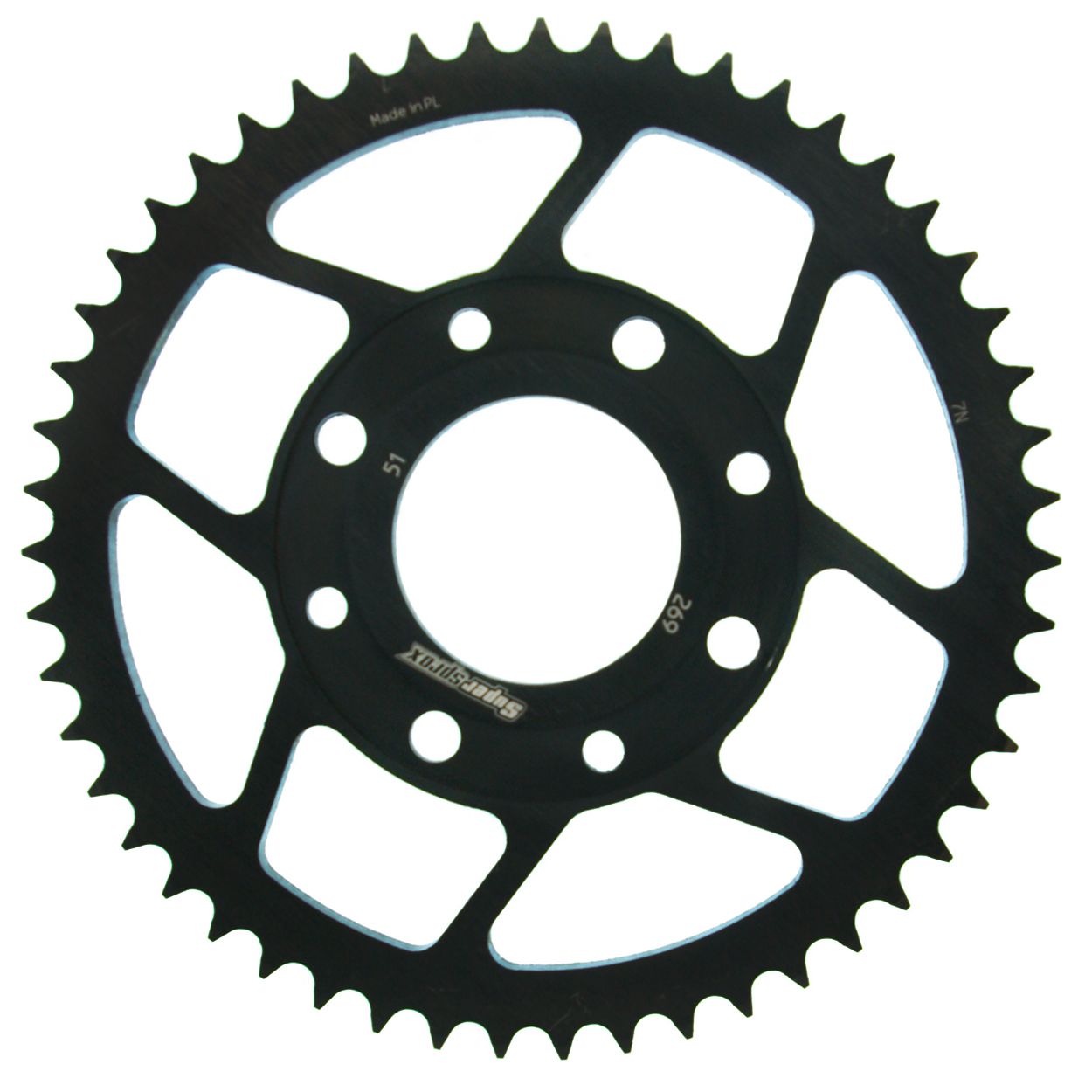 Supersprox Stahl-Kettenrad 428 51Z (Schwarz)