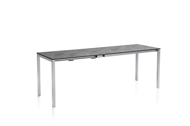 Kettler HPL-Ausziehtisch CUBIC 140/210 x 70 cm, Aluminium / HPL Anthrazit - Sonderaktion