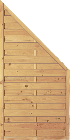 T&J Maxi-Massivzaun Ecke 90 x 180/90 cm