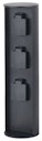 Vorschaubild ECO-LIGHT Stromverteiler SOCKET STROMVERTEILER-3 Aluminiumguss schwarz (STROMVERTEILER-3)